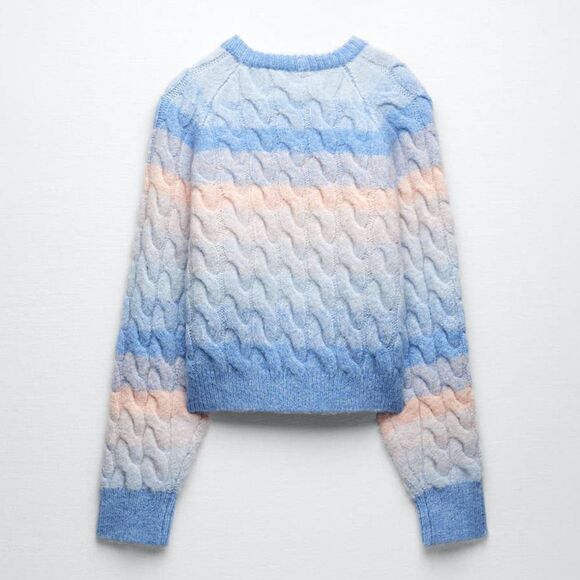 ZARA Cable-Knit Jacket  - Picture 6 of 9